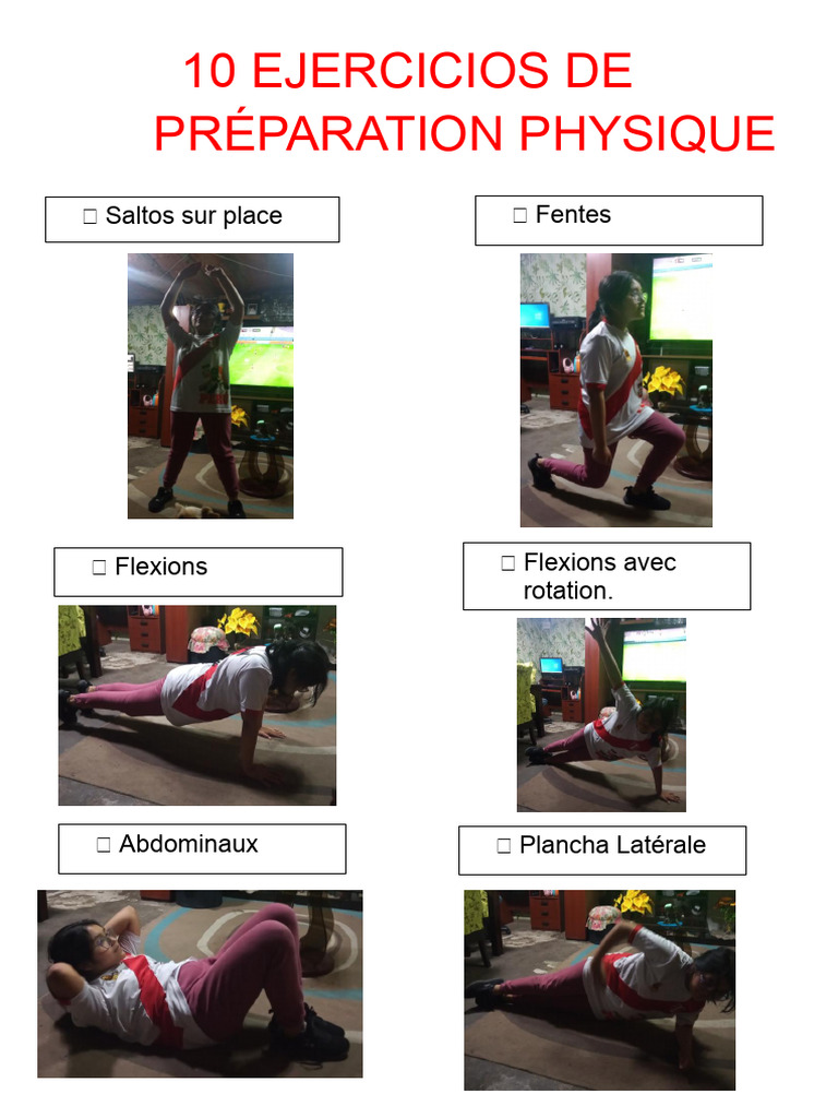 10 Exercices de Préparation Physique | PDF