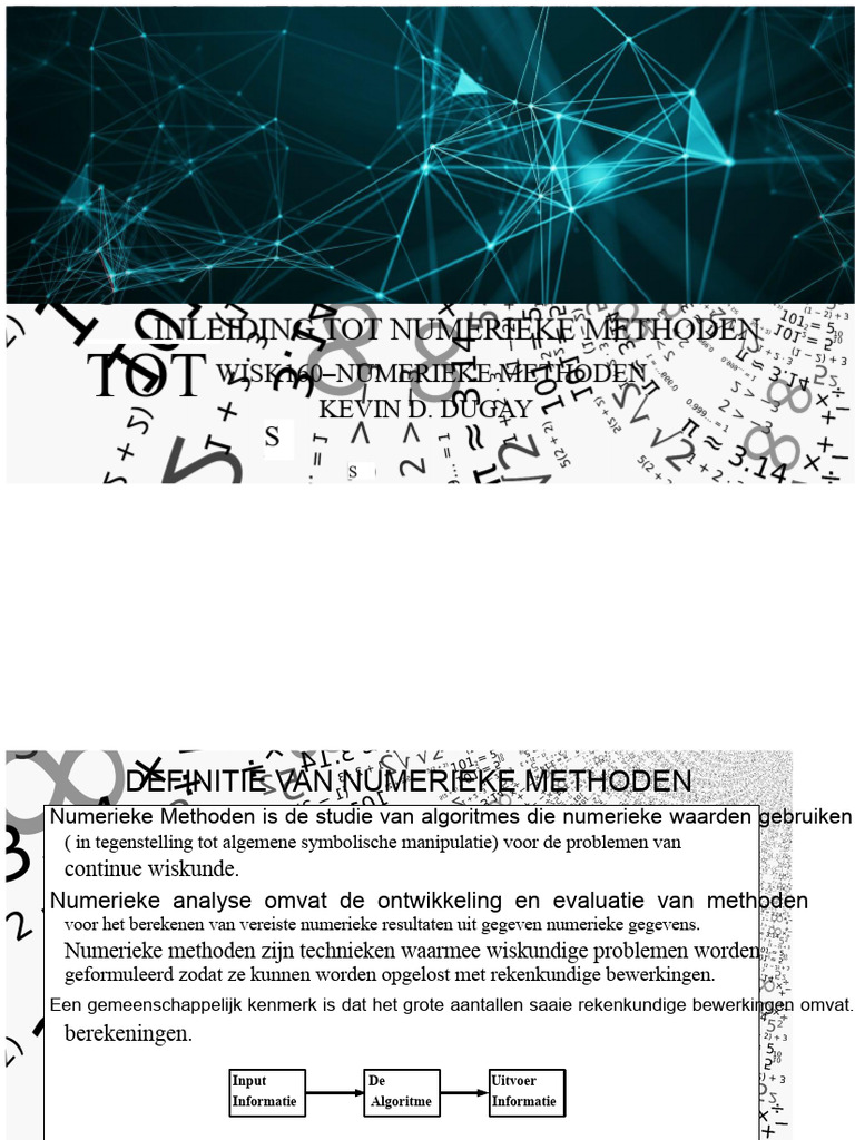 Module 1 - Inleiding Tot Numerieke Methoden PDF | PDF