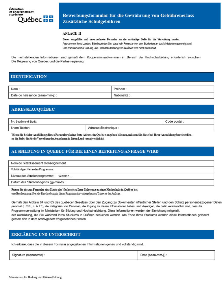 Formular Ausnahmen Anhang II MEES 07-2016 | PDF