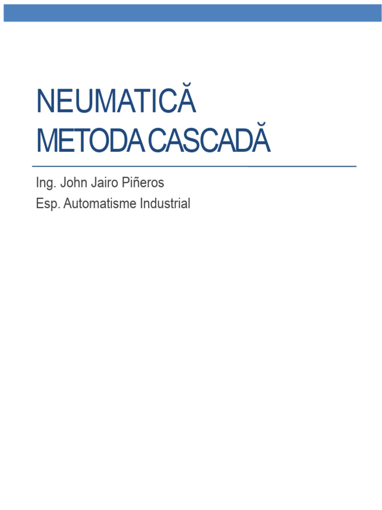 Pneumatică Metoda Cascade | PDF