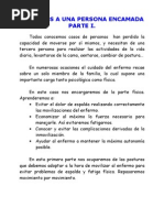 Como Levantar a Un Enfermo de La Cama