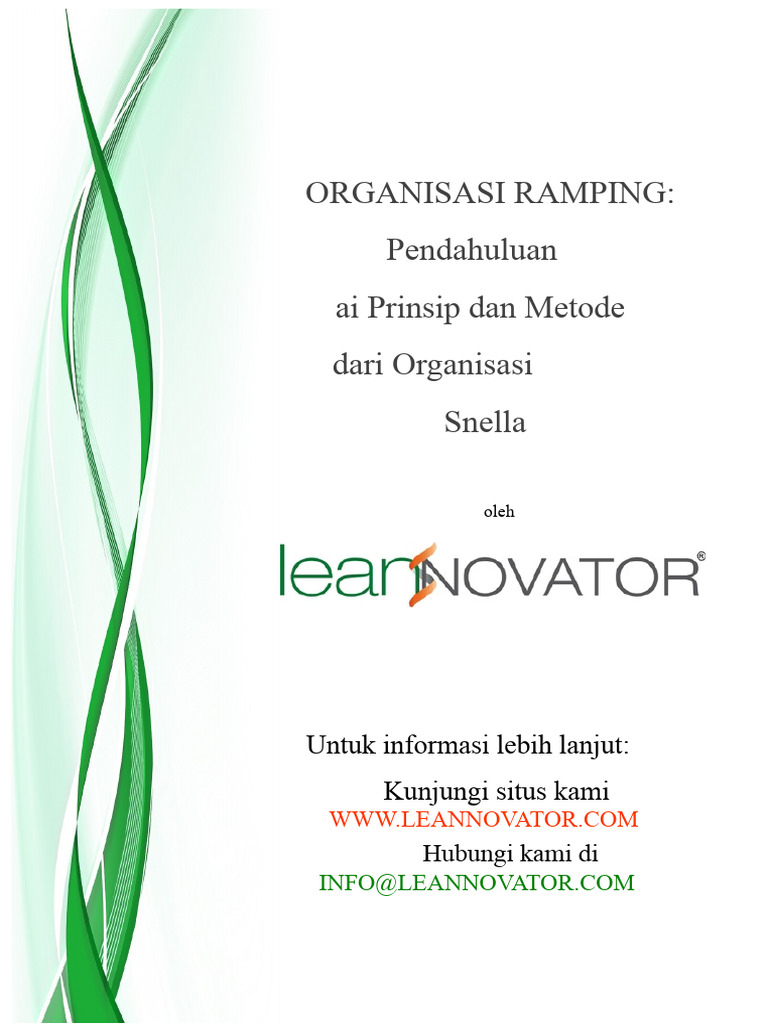 Prinsip dan Metode Organisasi Ramping | PDF