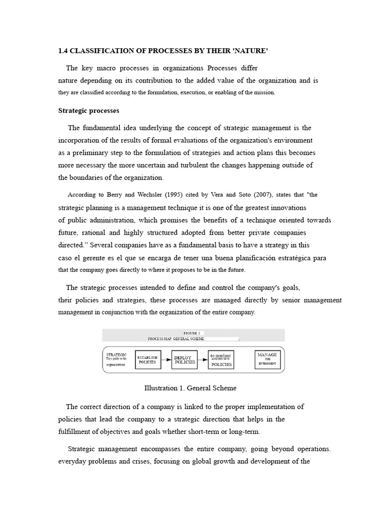 Classification of Strategic Processes | PDF | Strategic Management | Goal