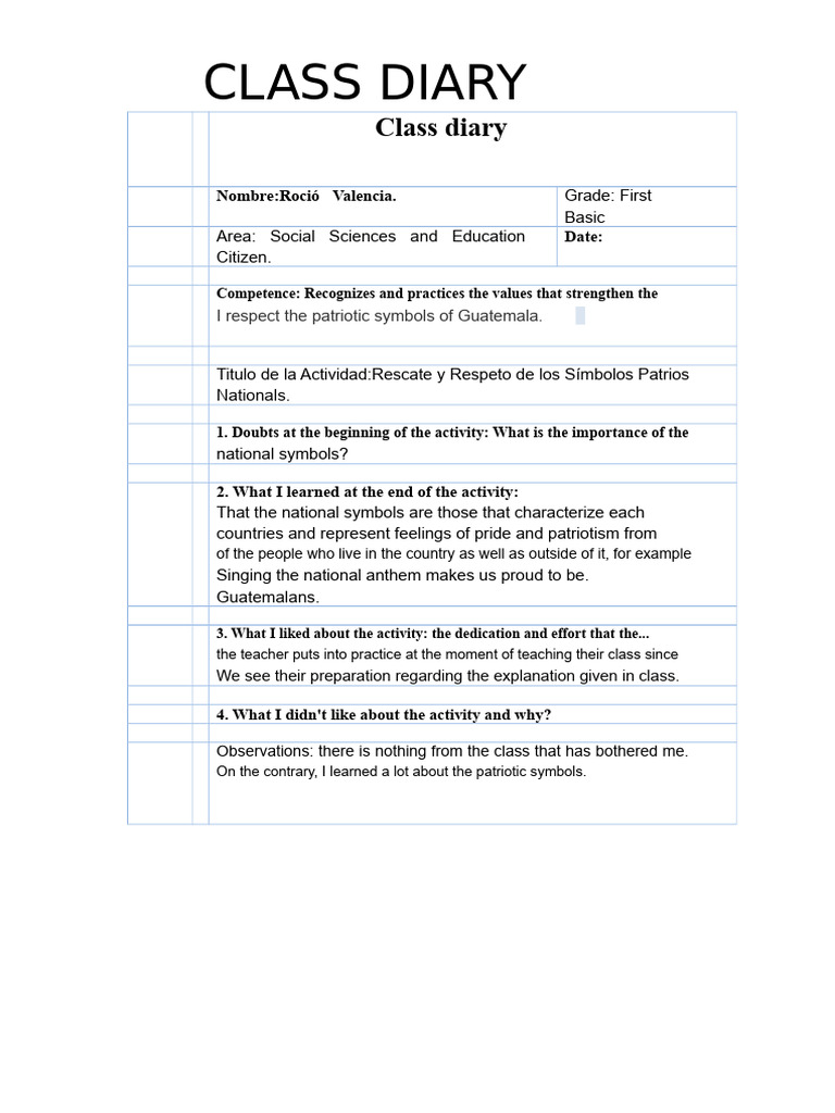class diary | PDF | Water | Physical Sciences