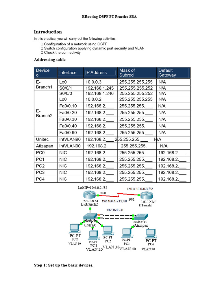 Practice VLANs With OSPF | PDF | Computer Science | Internet Protocols