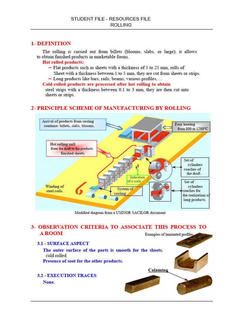 Rolling | PDF | Rolling (Metalworking) | Building Materials
