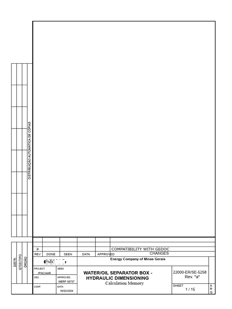 Water/Oil Separator Design Guide | PDF | Discharge (Hydrology) | Water