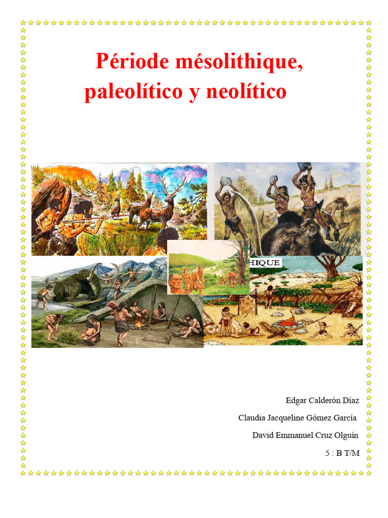 Évolution des âges de la pierre : Paléolithique à Néolithique | PDF ...