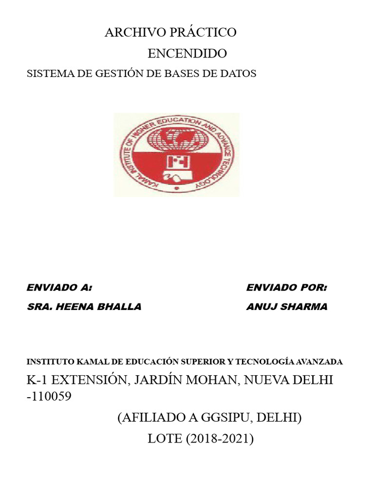 Introducción a SQL y DBMS | PDF | SQL | Bases de datos