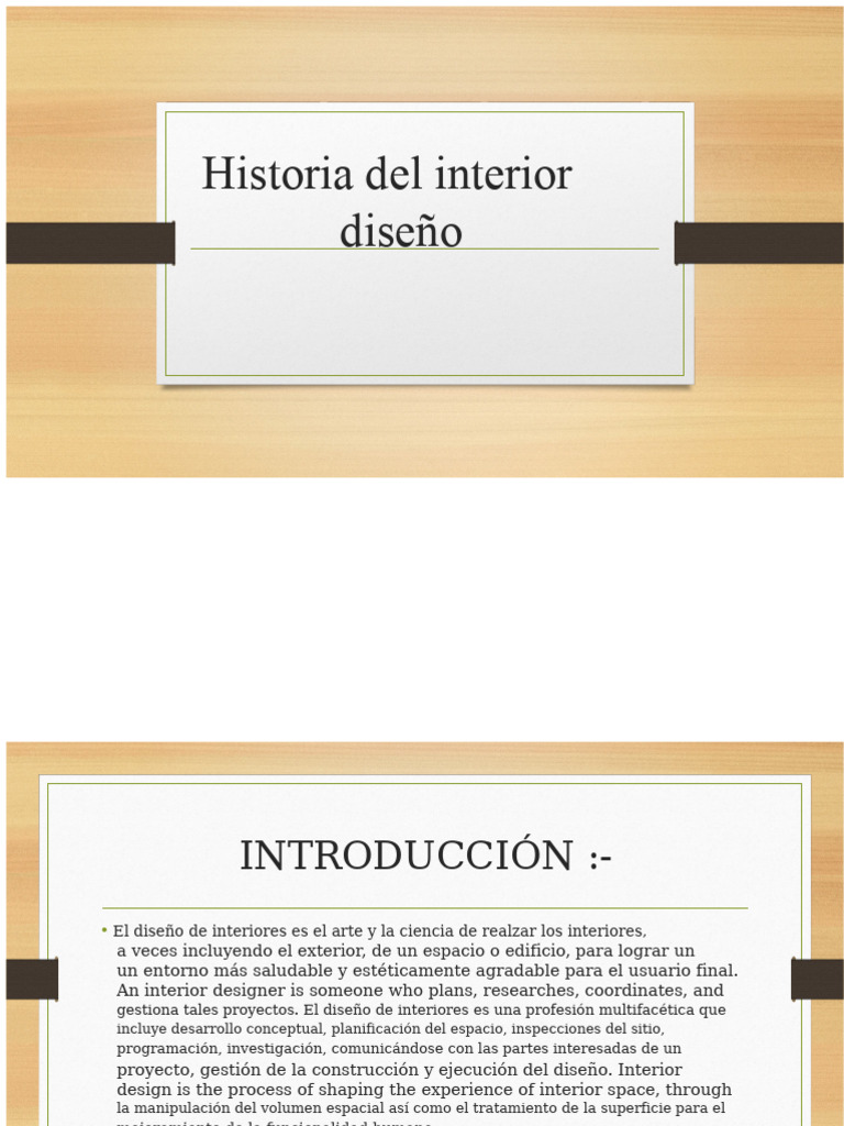 Historia Del Diseño de Interiores | PDF