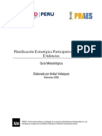 Planificación Estratégica Basada en  Evidencias