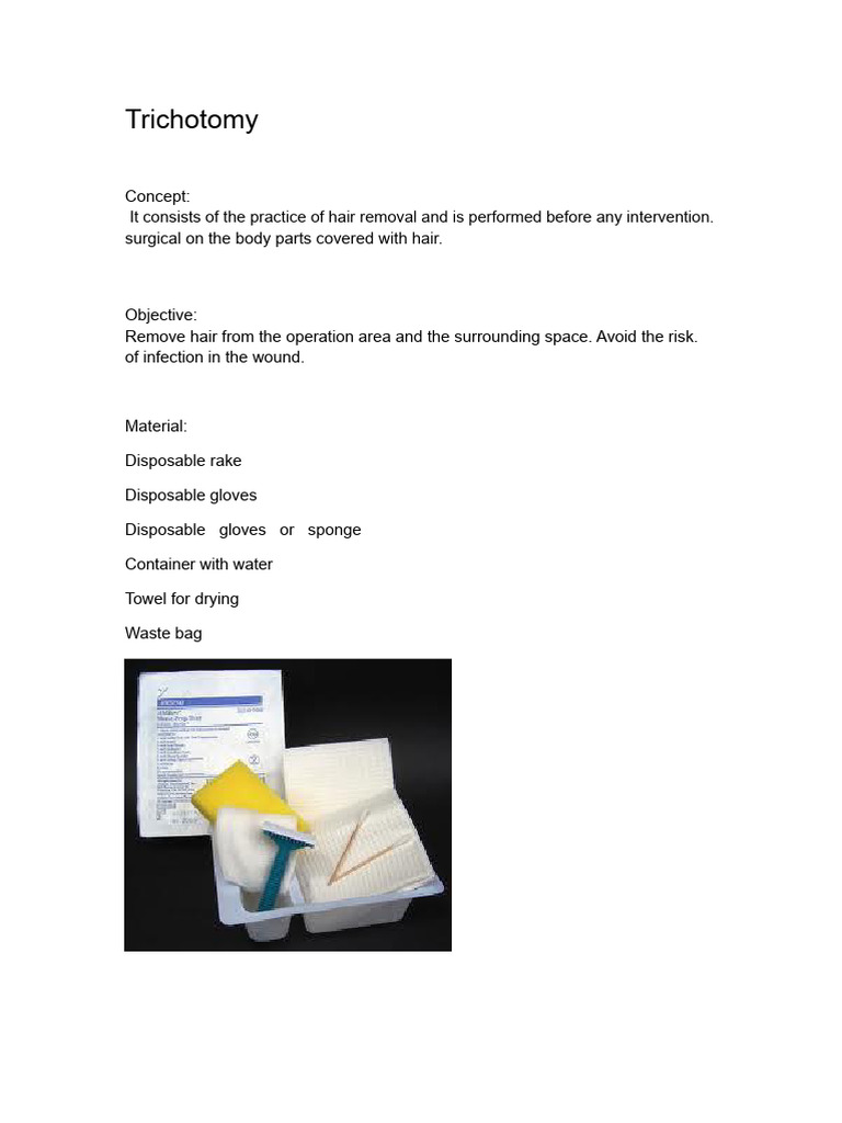 Trichotomy and Perineal Hygiene Guide | PDF | Catheter | Vagina