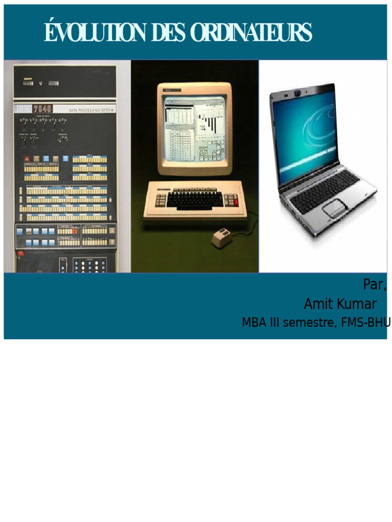 Histoire de l'évolution des ordinateurs | PDF | Électronique | Informatique