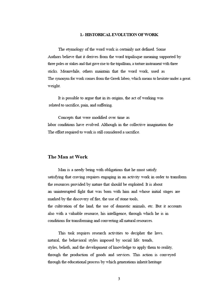 Evolution of Work Through History | PDF | International Labour ...