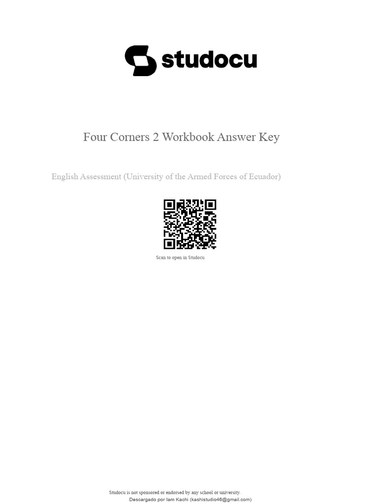 Four Corners 2 Workbook Answers | PDF
