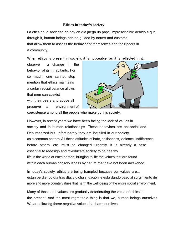 Ethics and Values in Modern Society | PDF | Virtue | Value (Ethics)