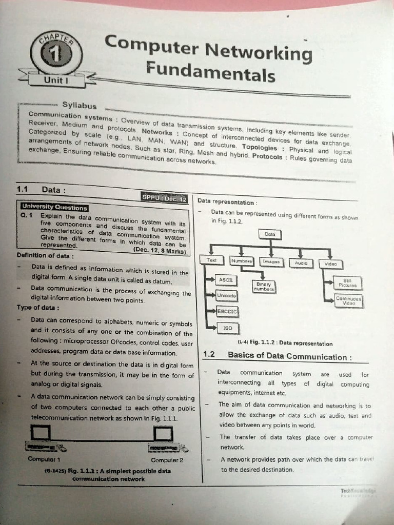 BCN Unit 1 Sppu Notes | PDF
