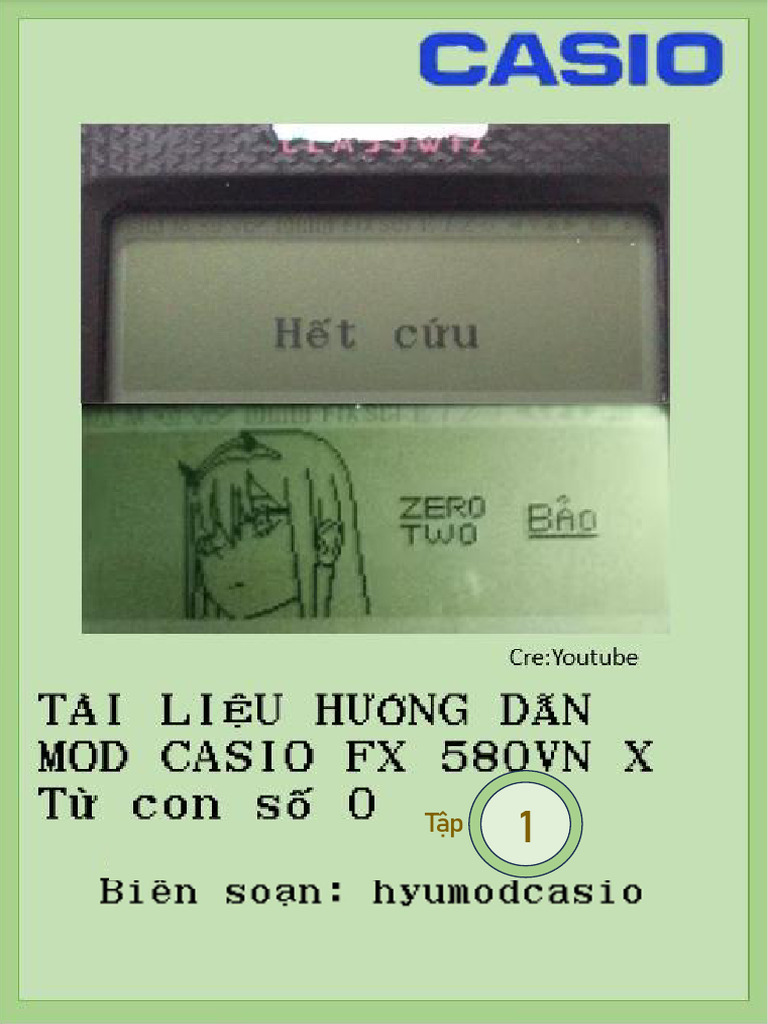 TÀI LIỆU HƯỚNG DẪN MOD CASIO tập 1 | PDF
