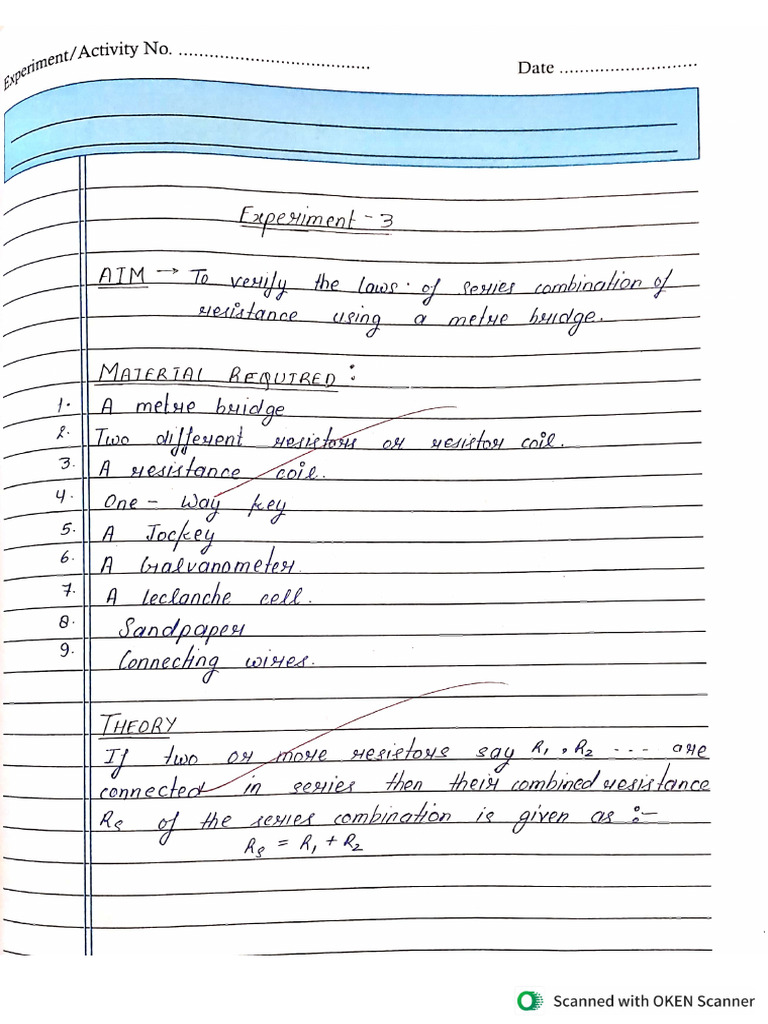 Experiment 3 | PDF