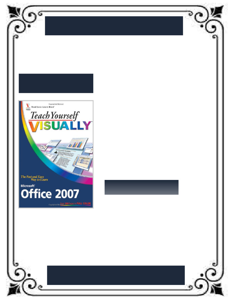 Teach Yourself VISUALLY Microsoft Office 2007 1st Edition Sherry ...