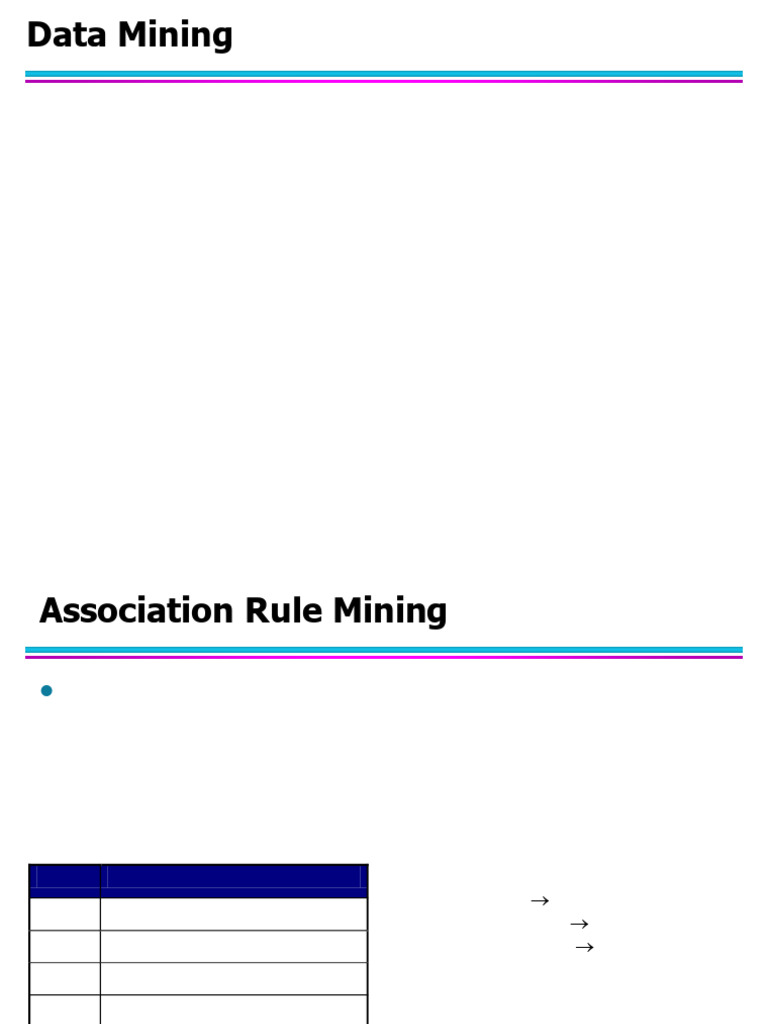 Association Rule Mining Explained | PDF | Algorithms And Data ...