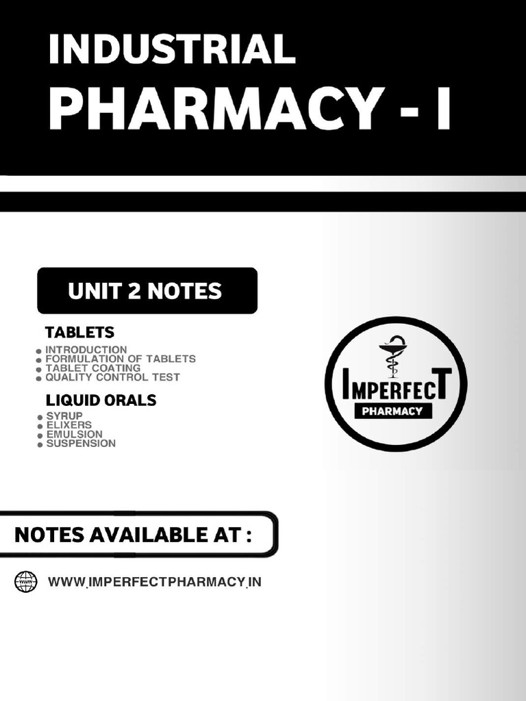 Notes on Imperfect Pharmacy | PDF