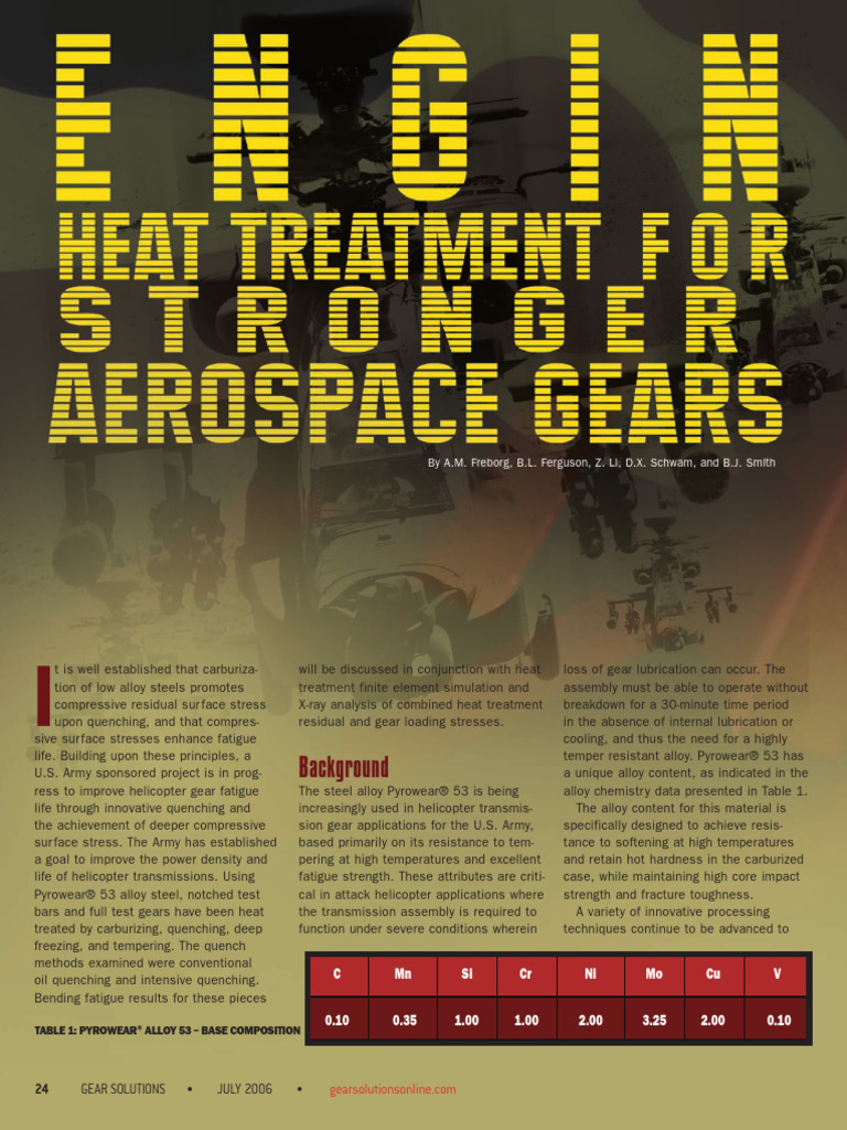 Enhancing Helicopter Gear Life with IQ | PDF | Heat Treating ...