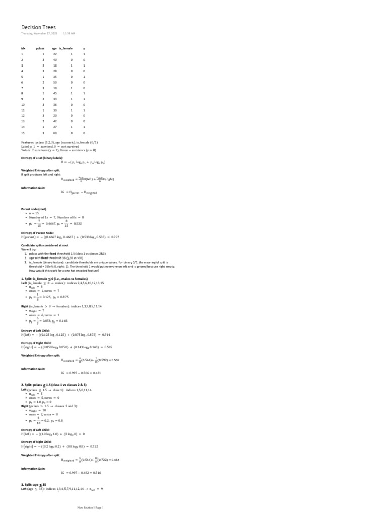 Decision Trees | PDF | Algorithms And Data Structures | Applied Mathematics