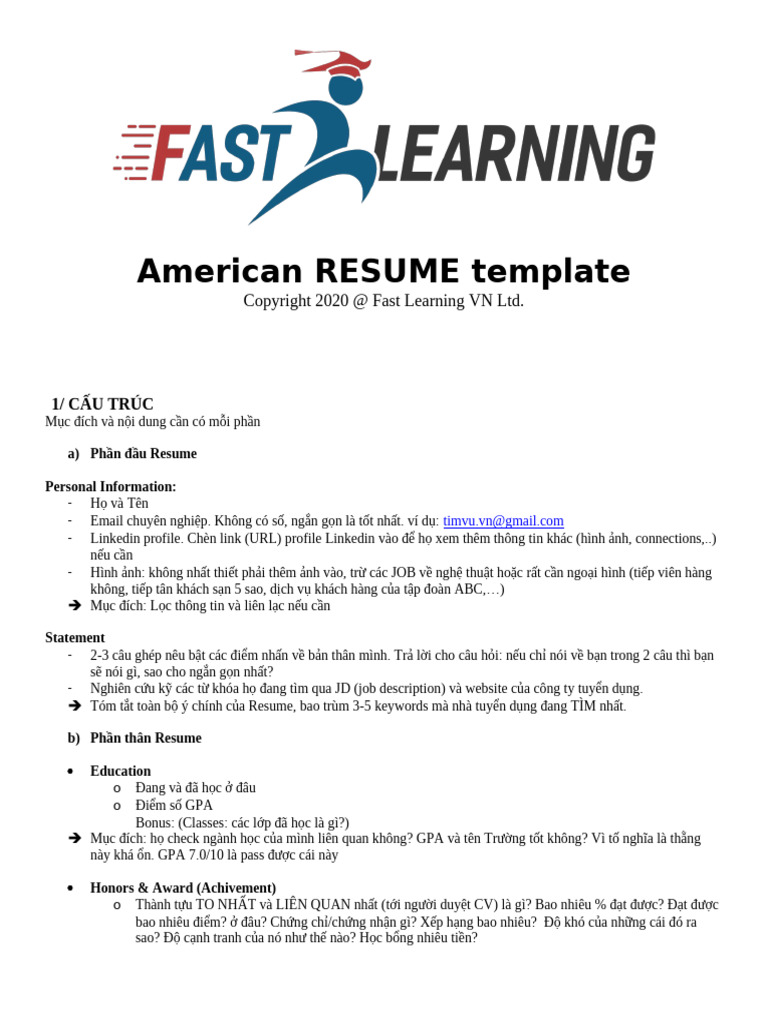 1. American Resume Templates | PDF