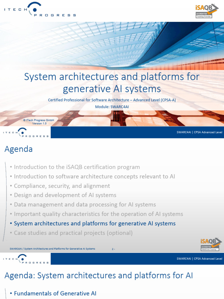 Generative AI System Architectures Guide | PDF | Artificial ...