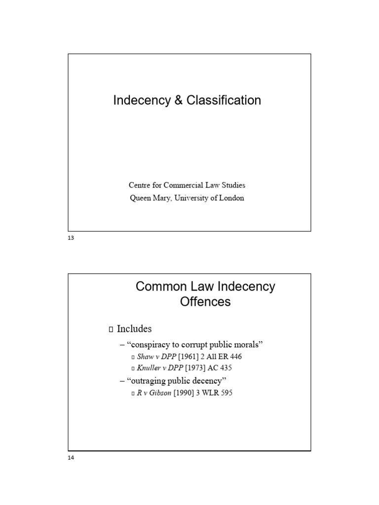 Indecency Laws and Child Protection in UK | PDF | Child Pornography