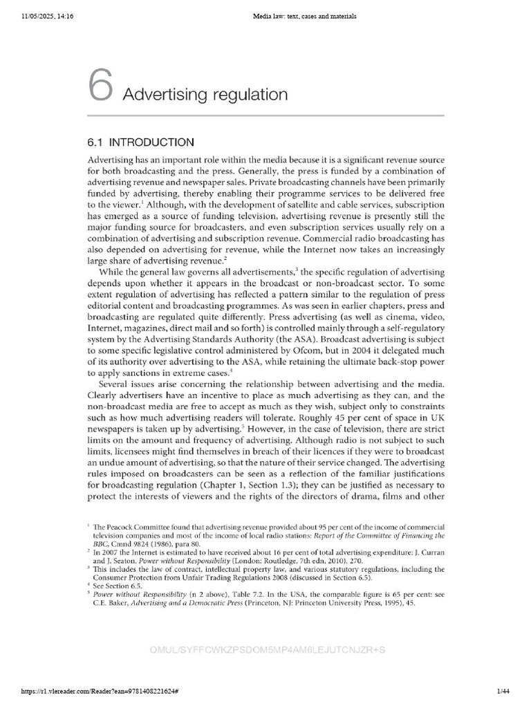 Advertising Legislation | PDF