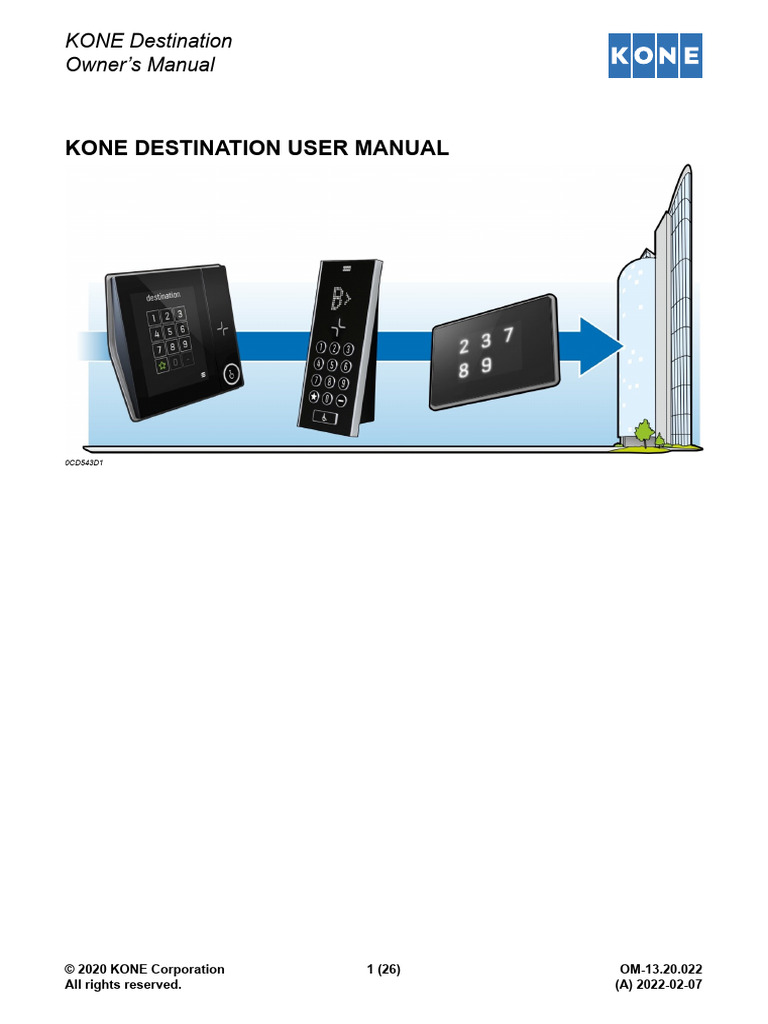 KONE Destination Owner's Manual | PDF | Elevator | License