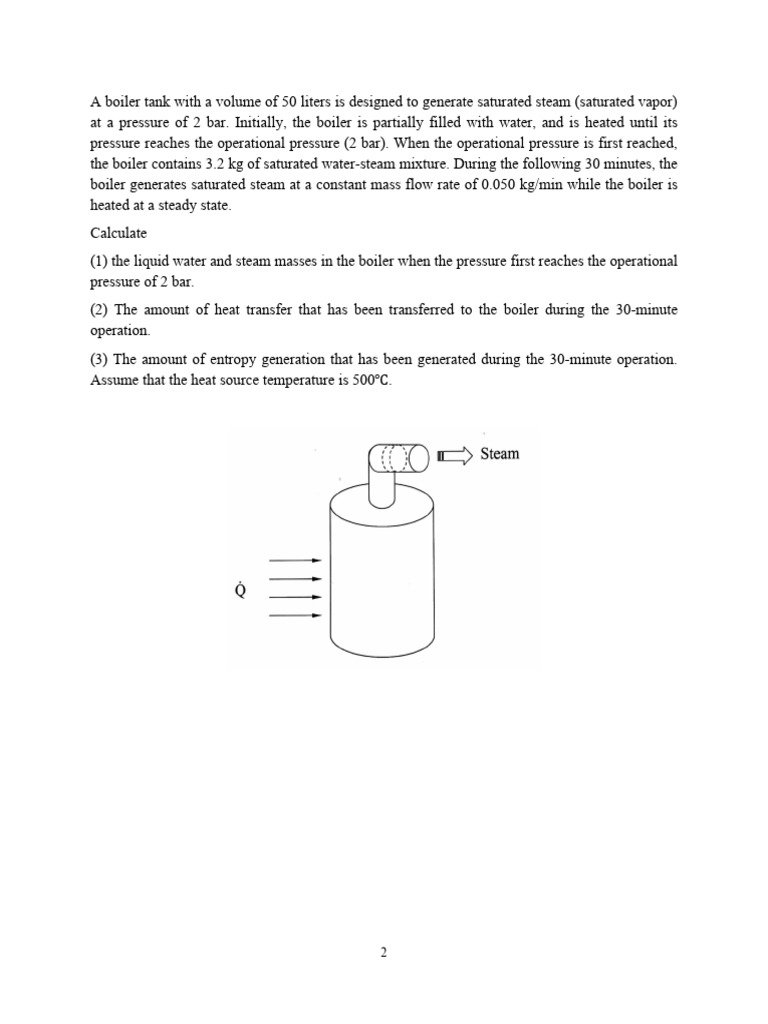 Boiler Steam Generation Calculations | PDF