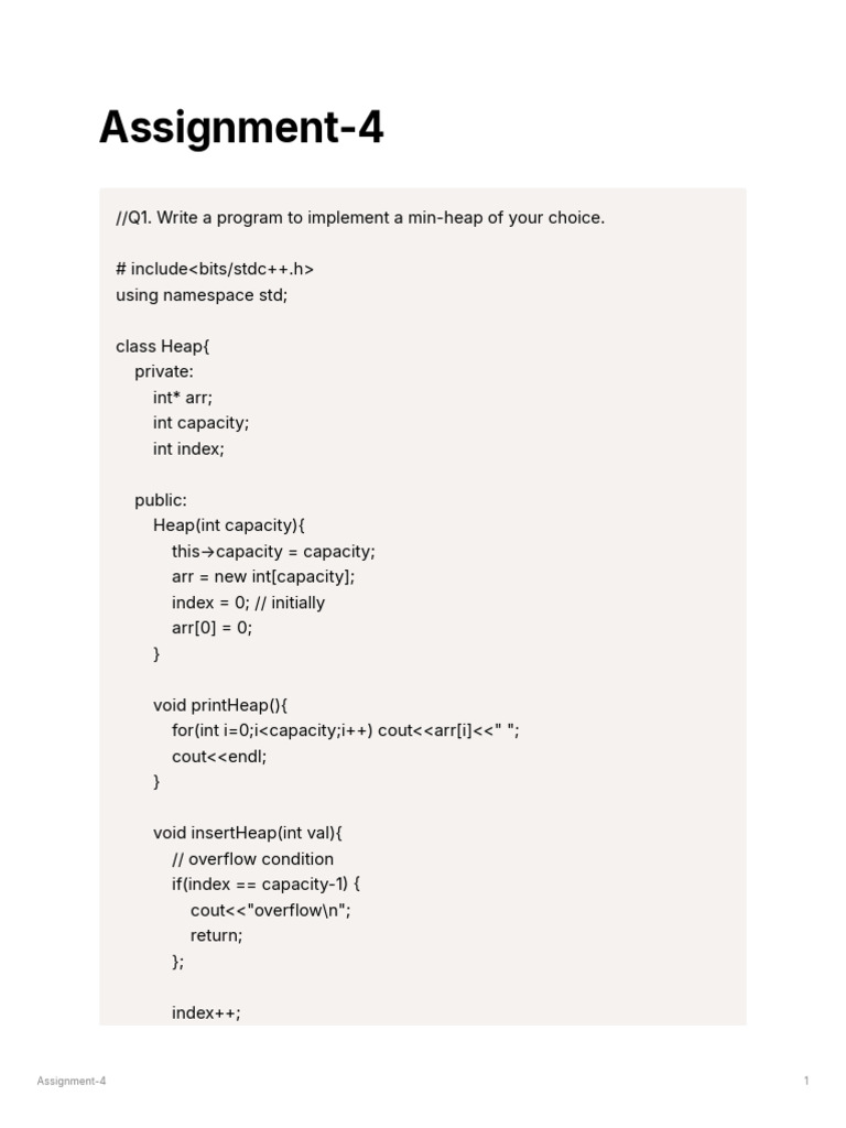 assignment 5 | PDF | Computer Programming | Algorithms And Data Structures