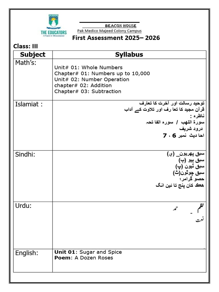 Class 3 | PDF
