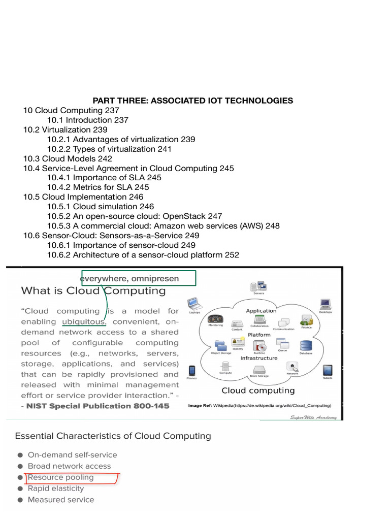 07. IoT Unit 3 Notes | PDF | Cloud Computing | Software As A Service