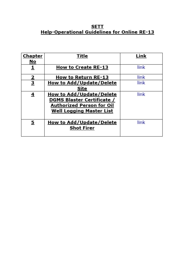 RE13 HelpOperationalGuidelines | PDF | Barcode | Login