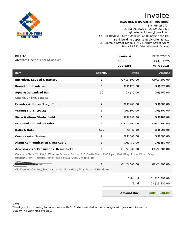 In Voice b Hs 2025015 | PDF | Electrical Connector | Electrical Engineering