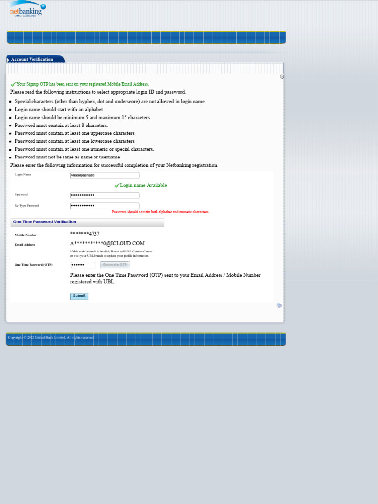 One Time Password Verification Guide | PDF