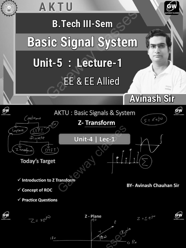 BSS U 5 Combined Notes (Z - Transform) | PDF