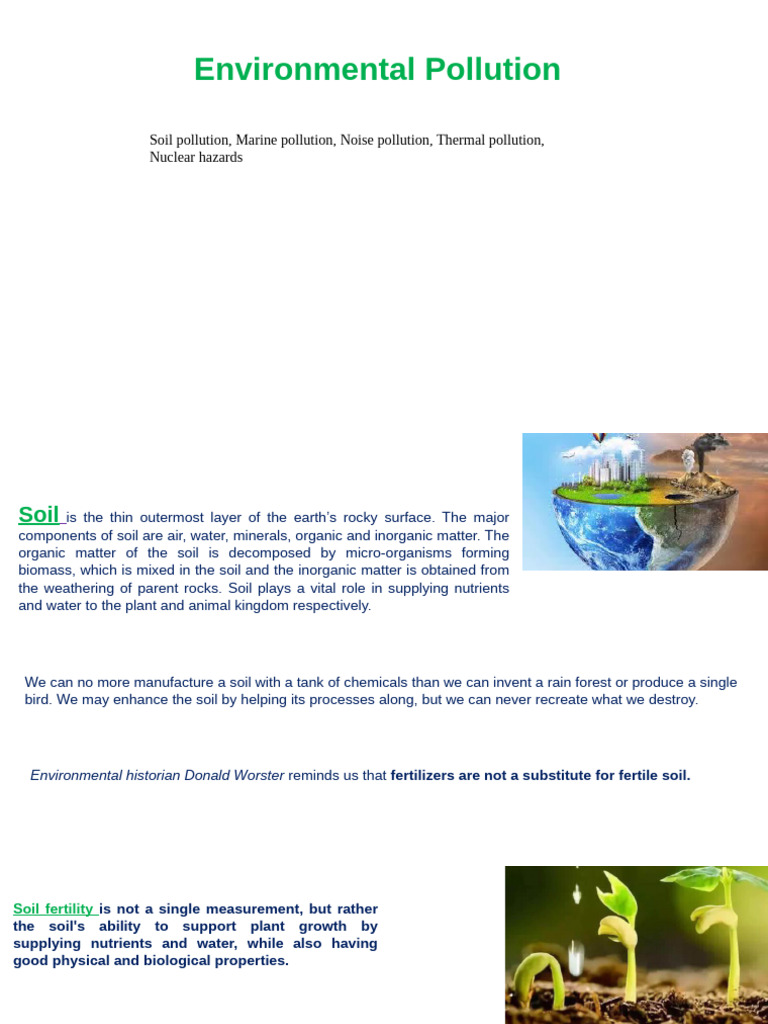 Understanding Environmental Pollution Types | PDF | Ionizing Radiation ...