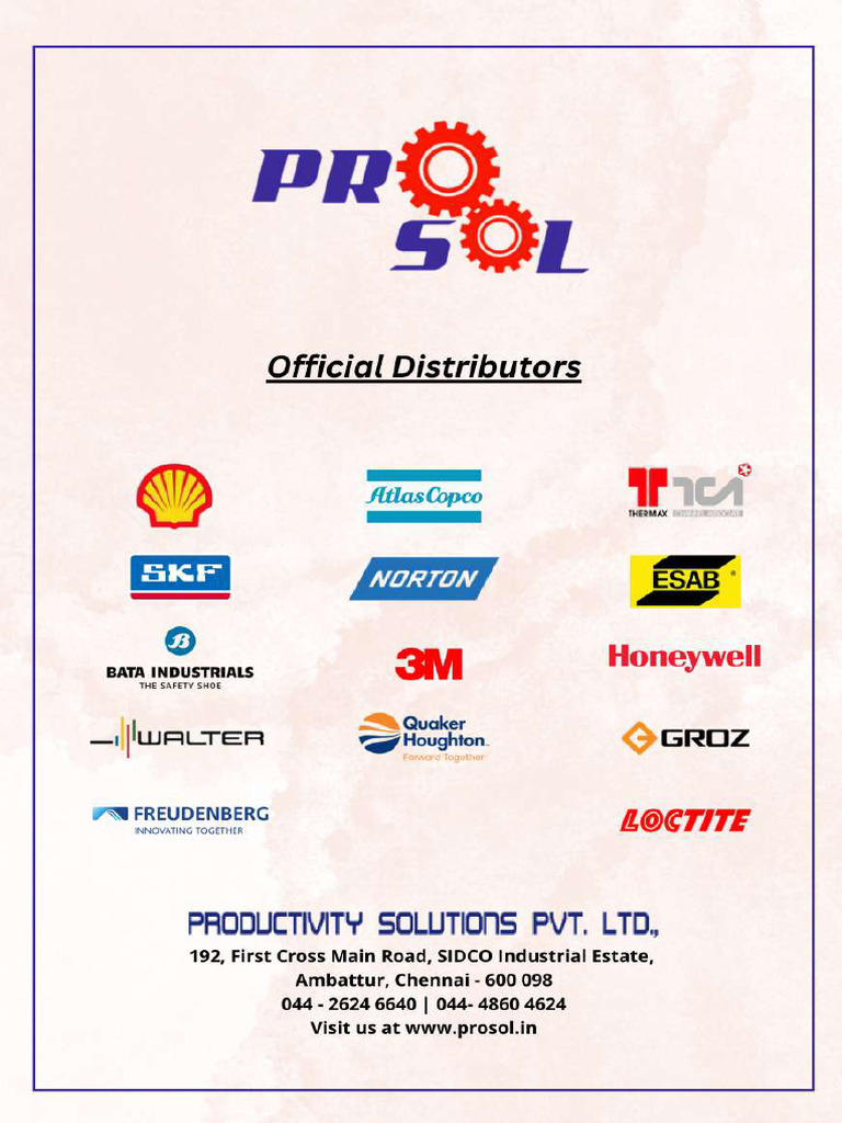 Prosol Catalogue | PDF