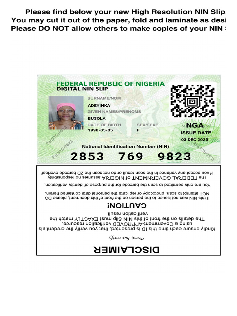 Premium Slip 11087 | PDF