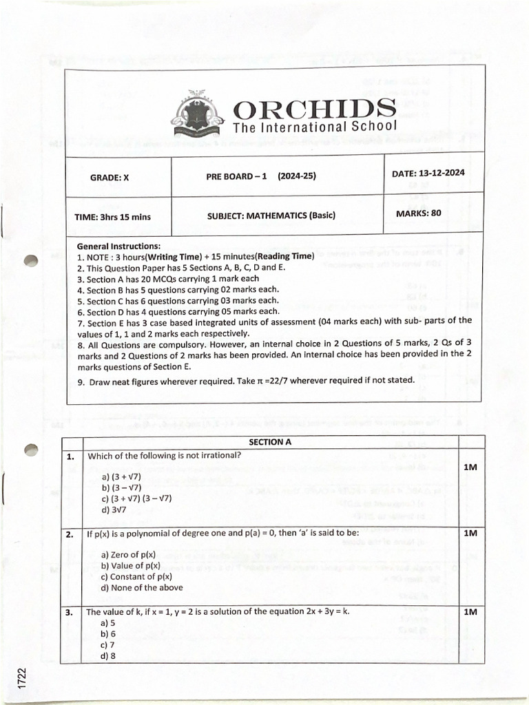Grade 10 Maths (Basic) PB1 | PDF