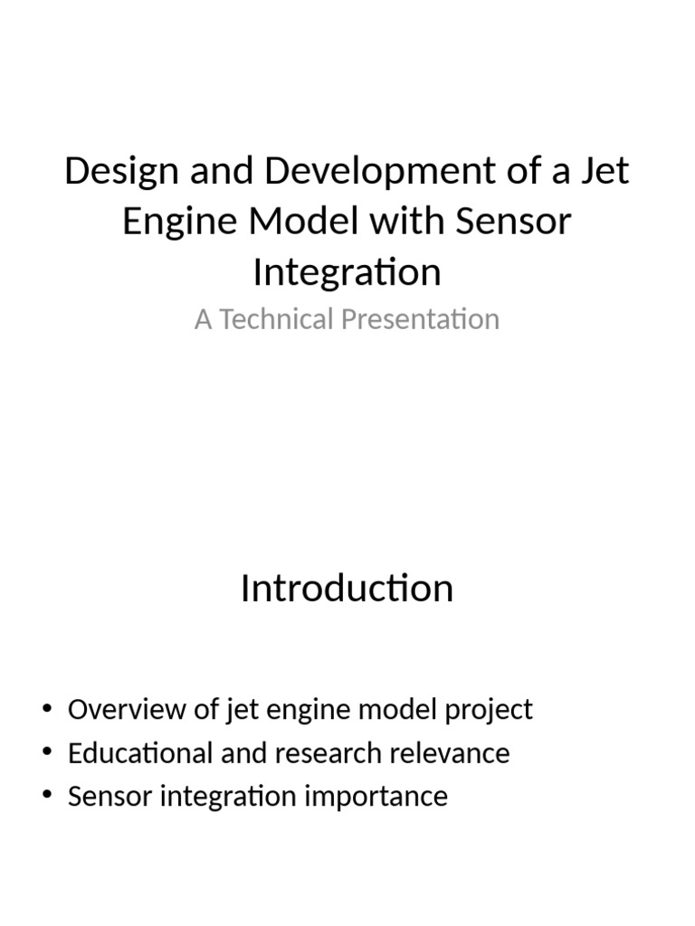 Jet Engine Model Presentation | PDF