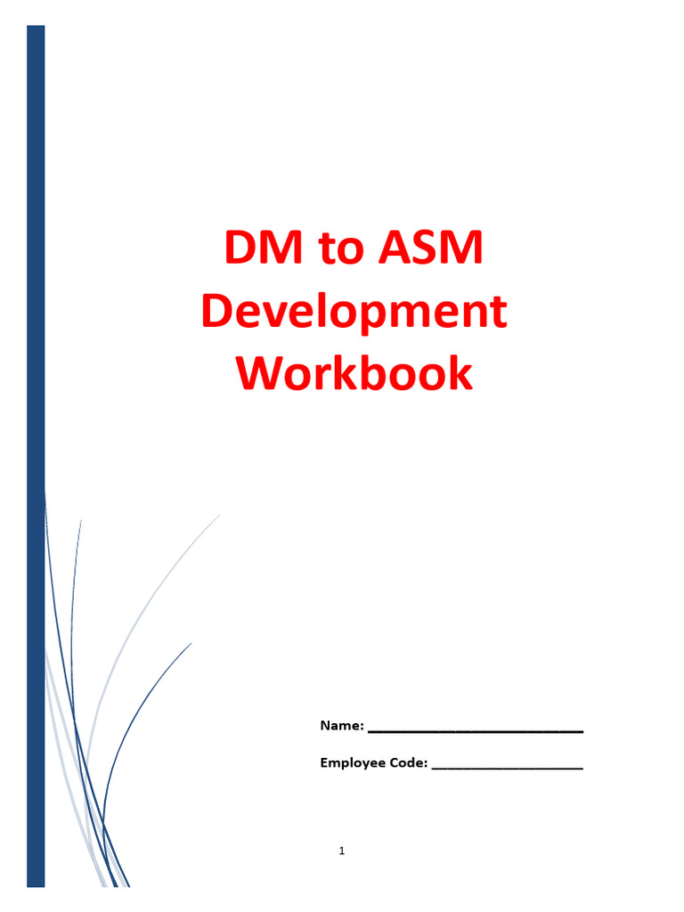 DM to ASM Development Workbook | PDF | Point Of Sale