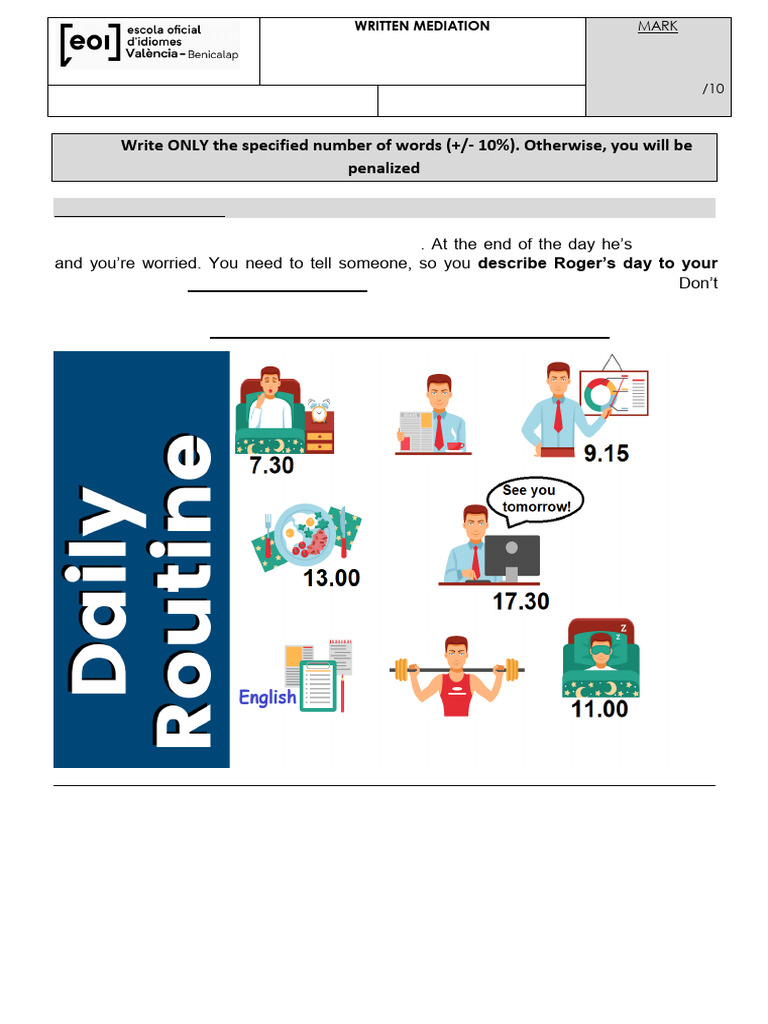 1a2 - Me Jan 25 (Roger's Routine) | PDF