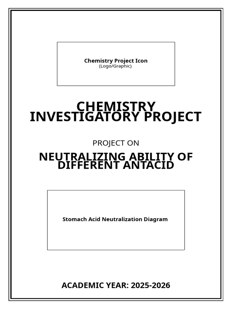 Chemistry Investigatory Project | PDF | Hydrochloric Acid | Acid