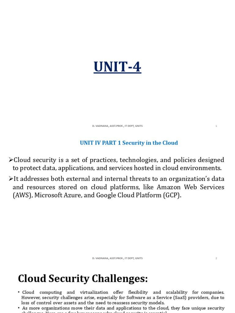 Cloud Security Challenges and Solutions | PDF | Security | Computer ...